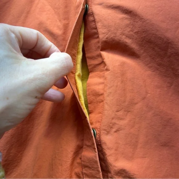 Eileen Fisher Vibrant Orange Windbreaker women’s small petite - Picture 4 of 15